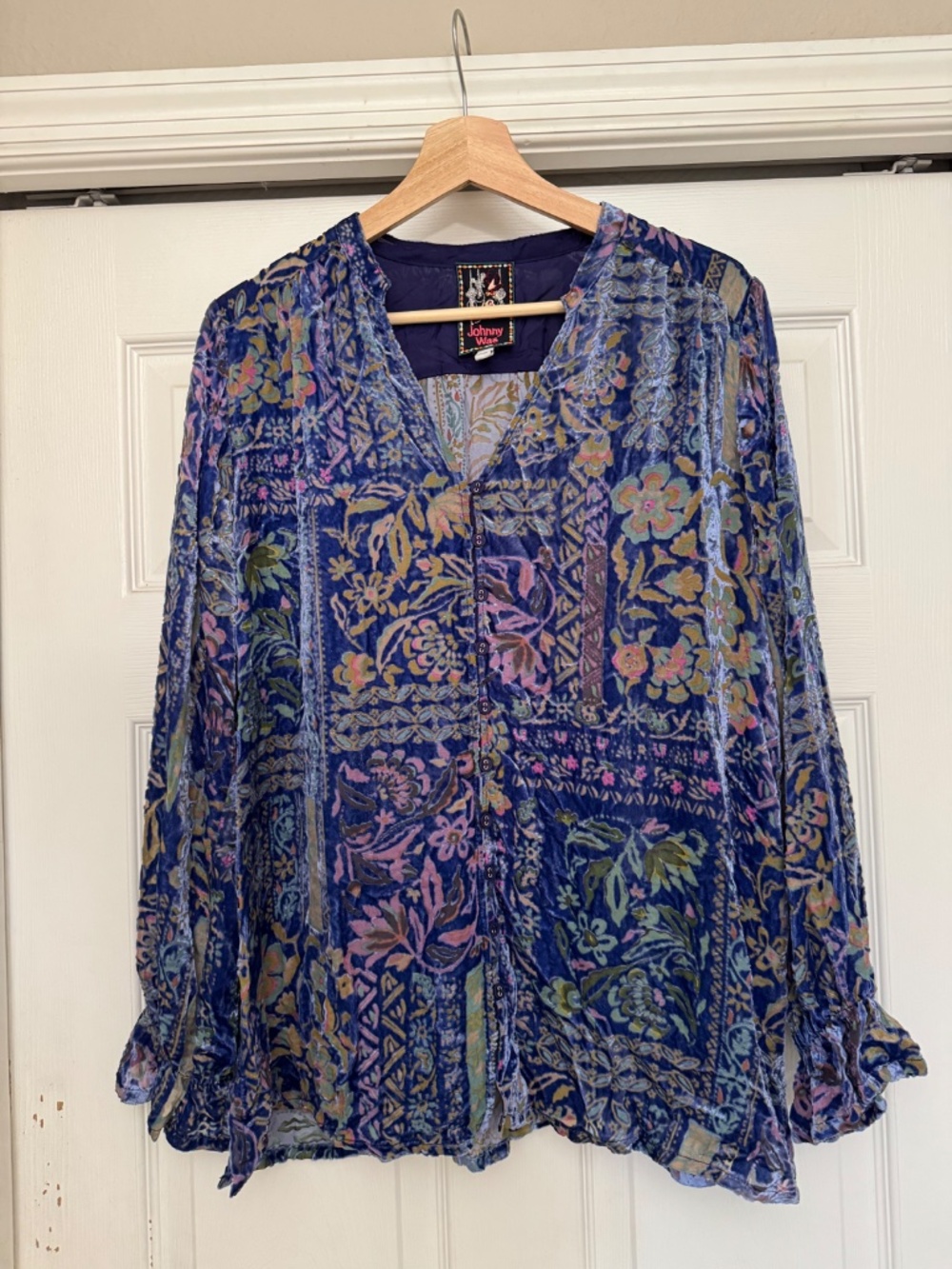 Joasie Burnout Blouse Persephone - Picture 2 of 3